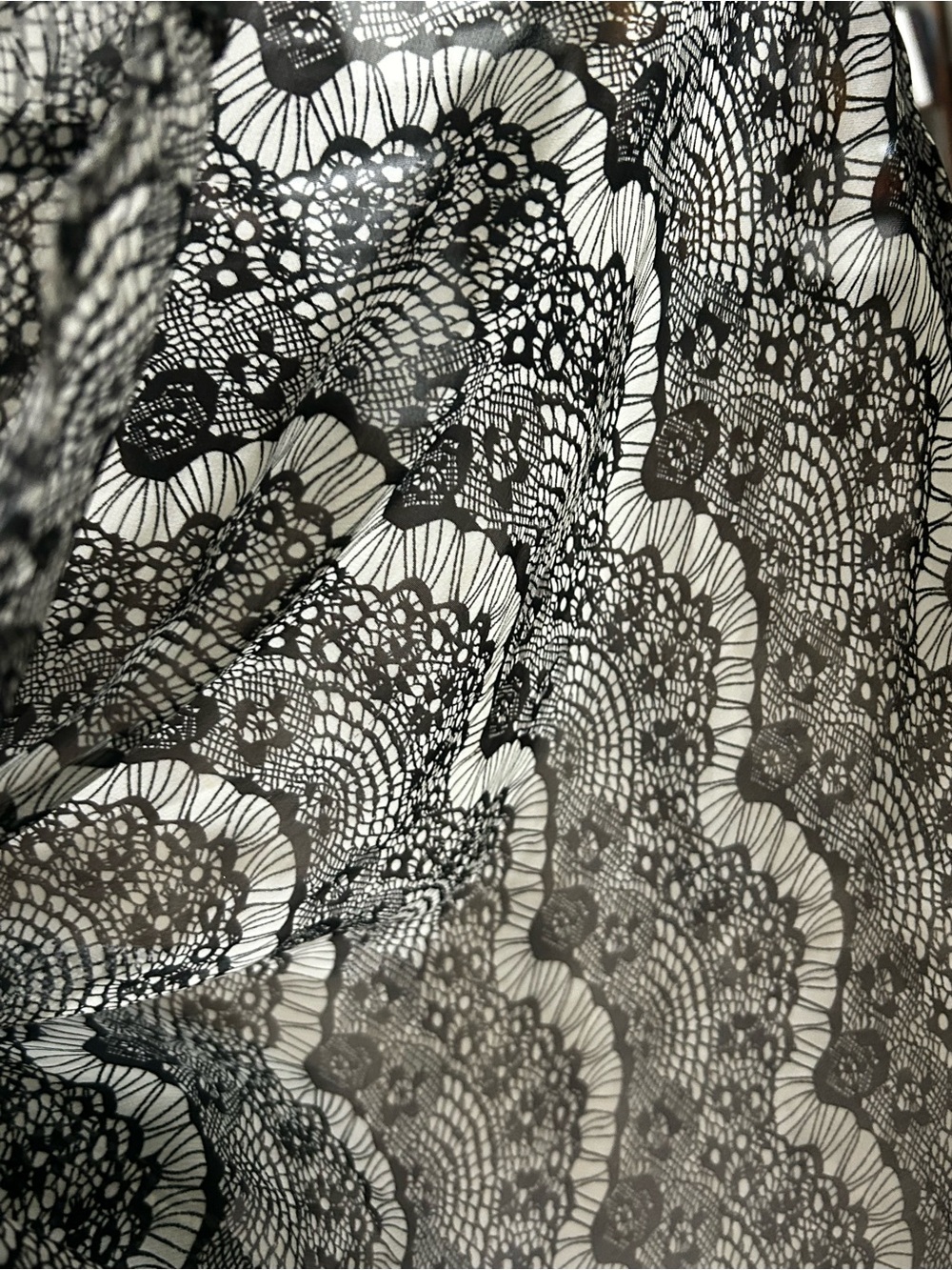 Black and White Strapless Smocked Sundress - Picture 12 of 16